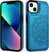 MMHUO for iPhone 13 Case with Card Holder, Flower Magnetic Back Flip Case for iPhone 13 Wallet Case for Women, Protective Case Phone Case for iPho...