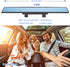 Broadway Car Rear View Mirror HD Anti Glare Universal 12 Inch large Field of View Panoramic Rearview Mirror with Wide Angle Blue Tint for Car SUV ...