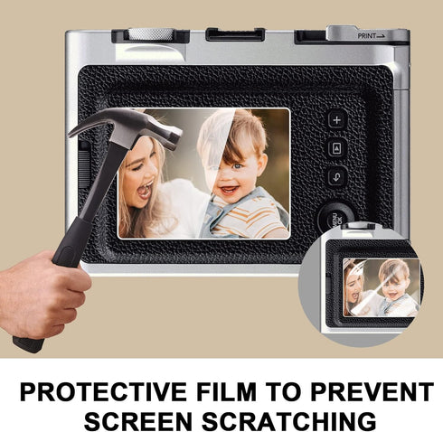 CAIYOULE for Fujifilm Instax Mini EVO Lens Cap for Fujifilm Instax Mini EVO Accessories, Including Aluminum Lens Cap, Screen Protector and Mini Al...