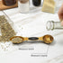 Magnetic Measuring Spoons Set, Stainless Steel, Dual Sided, Stackable, Dual Sided for Measuring Dry and Liquid Ingredients, Fits in Spice Jars, Se...