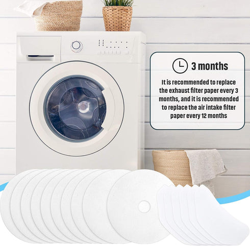 Universal Cloth Dryer Exhaust Filters, Dryer Lint Filter Replacement, Include Exhaust Filters and Air Intake Filters, Compatible with Magic Chef, Sonya, Avant (20)