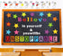 54 Pcs Believe in Yourself Bulletin Board Decorations Stylish Star Inspirational Quotes Bulletin Cutouts Wall Decals with Glue Point Dots for Scho...