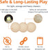 Amazon Basics Glow Toy Dog Balls, 2.5-Inch, 3-Pack, Beige...