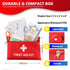 First Aid Kit - 92 Piece Mini Emergency Kits for Car, Basic Outdoor Essentials Survival Trauma Kit Bag, Small Travel Medicine Kit for Home, Sports...