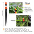 CTKcom Micro Spray Adjustable 360 Degree Water Flow Irrigation Drippers on Stake Emitter Drip System,Pack of 25...