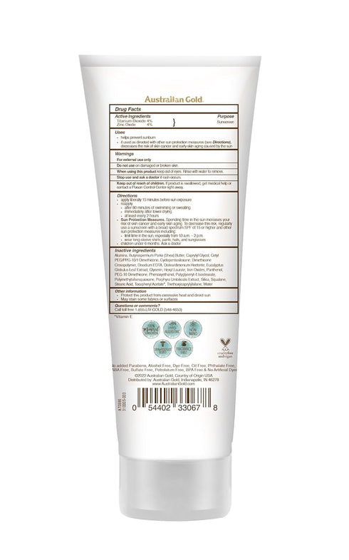 Australian Gold Botanical SPF 50 Tinted Mineral Sunscreen for Face, Non-Chemical BB Cream, Water-Resistant, Matte Finish, For Sensitive Facial Ski...