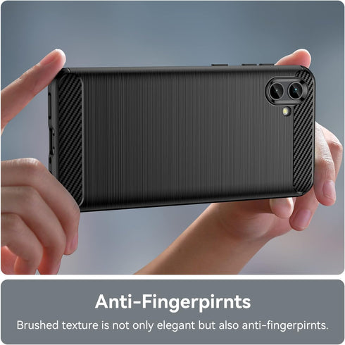 for Samsung Galaxy A04 Phone case, Shockproof, Scratch Resistant Carbon Fiber Jacket, Soft TPU,for Galaxy A04 case (Black)...