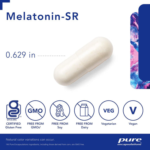 Pure Encapsulations Melatonin-SR - Extended Release Melatonin - Supports Restful Sleep* - Sleep Supplement - Gluten Free & Vegan - 30 Capsules...
