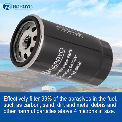 Oil Filter 122-0836?Fits For RV QG 5500/7000 Series HGJAA HGJAB HGJAC Spin-on ?Replaces# 01220836, B7238, PH2875, PH10027...