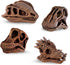 Safari Ltd Dinosaur Skulls TOOB - 11 Mini Figurines Including Velociraptor, Brachiosaurus, Oviraptor, Triceratops, Tyrannosaurus Rex and More - Ed...