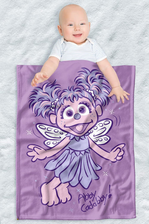 LOGOVISION Sesame Street Lightweight Baby Blanket, 30"X40", Simple Abby Unisex for Infants Girls & Boys...