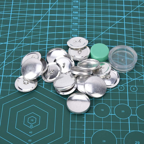 Cover Button Kit, Fabric Covered Button Kit, Flat Back Button Covers Kit, Buckle Making Tool for DIY Handmade Crafts(30mm)...