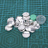 Cover Button Kit, Fabric Covered Button Kit, Flat Back Button Covers Kit, Buckle Making Tool for DIY Handmade Crafts(30mm)...