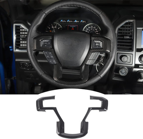 Linskip Steering Wheel Trim Compatible with Ford F150 F250 F350 2015 2016 2017 2018 2019 2020, Steering Wheel Cover for 2018-2021 Ford Expedition ...