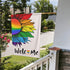 Pride Welcome Garden Flags, Double Sided LGBTQ Progress Yard Flag 12x18 Inch for Lesbian Gay Bisexual Pride Month Decorations Indoor Community Law...