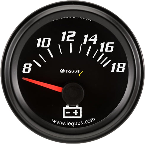 Equus 6268 2" Voltmeter, Black...