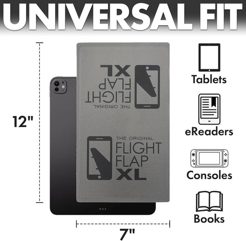 Ipad Stand Holder Airplane Travel Essential - Extra Large 12x7” Flexible Plane Phone and Tablet Stand Holder for Kindle, Bed, Desk, Office, in fli...