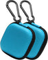 Earbud Case Hard EVA Earphone Carrying Cell Phone Accessories Storage Bag with Carabiner for Airpods Headset Flash Drive Charging Cable Key Wall C...