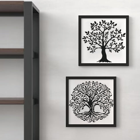 Tree Stencils for Painting on Wood Tree of Life Stencil Large 11.8 inch Template Paint Stencils for Painting on Wood Burning Art Craft Canvas Furn...