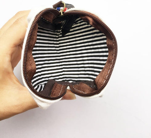 Canvas Coin Bags Women's Small Change Cash Purse Wallets (Set of 4, Paris)...