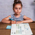 Set of Dry Erase Multiplication and Division Practice White Board, 8" x 12" 2-Digits Mathematics Board with a 4" x 2.5" Multiplication Chart Board...