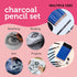 Incraftables Drawing Pencils for Sketching & Shading. Art Sketch Pencils Set for Adults & kids. Drawing Supplies Sketch Kit with 21 Graphite & Cha...