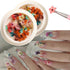 2 Boxes Dried Flower Nail Art Stickers Set Colorful Floral Nail Decals Spring Dry Flower Nail Stickers 3D Real Dried Flowers Nail Designs Stickers...