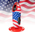 The Hummingbird Bottle Hummingbird Feeders for Outdoors Hanging, Uses Recyclable Bottles (American Flag)...
