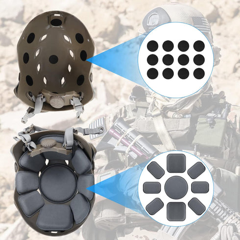 FMA Helmet Replacement Pads Universal Foam Padding Kits Set Accessories for Fast/Mich/ACH/USMC/PASGT Helmet...