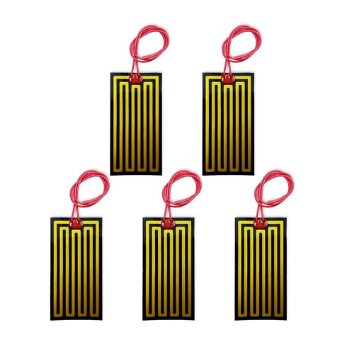 YYSOLDER 5PCS Film Heater Plate 50mmx100mm(12v 14w) Adhesive Pad Flexible Polyimide Heater Plate Adhesive PI Heating Elements Film...