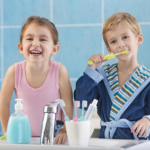 20 pcs Disposable Kids Toothbrushes Bulk Individually Wrapped,Kids Toothbrush for Age 2+ Toddler Children Toothbrush Set Soft Bristles Boys Girls ...