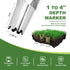 Bulb Planter Tool, 4 Inches Depth Mark Hand Bulb Planter, Non-Bending Stainless Steel Bulb Planter Digger, Garden Bulb Transplanter with Comfortab...
