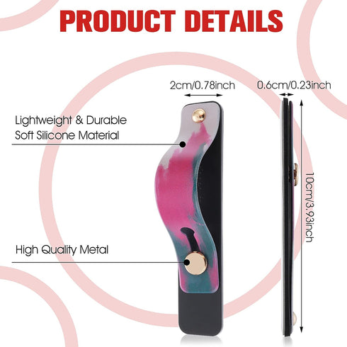 Cobee Phone Loop Finger Holders, 5 Pcs Phone Strap Grip Holder Telescopic Cell Phone Stands Universal Silicone Colorful Phone Grip Stand Compatibl...