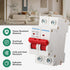 DC Miniature Circuit Breaker DZ47-63Z,500V 2 Poles 10-63A,Work for Battery and Solar PV Systems and Other DC Systems, DIN Rail Mount,DC Disconnect...