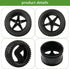 4pcs RC Buggy Tires 12mm Hex Wheels and Tires for 1/10 Scale Buggy RC Off Road Vehicle Tyres with Locking Nuts Washers and Wrench Spare Parts Repl...