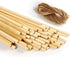 Bamboo Wood Plant Sticks for Garden Stakes Grilling Skewer Plant Sticks for Tomato,Orchid,Potato,Potted House Plants and Hand Crafts -12 Inch 60Pc...
