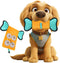 Dog Squeaky Toy, Indestructible Plush and Nylon Fabric Dog Puzzle Toy, Interactive Dog Toys...