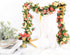 Miracliy 8Pcs 66FT Flower Garland, Orange and Champagne Artificial Rose Floral Vines Fake Hanging Spring Flower Garland for Wall Backdrop Wedding ...