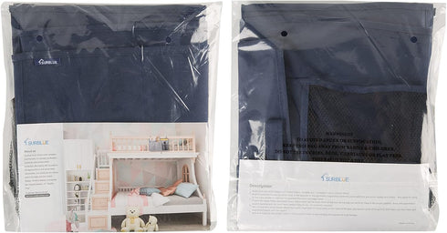 Surblue Bedside Caddy Hanging Bed Organizer Storage Bag Pocket for Bunk and Hospital Beds, College Dorm Rooms Baby Bed Rails, Camp 8 Pockets, (Lar...