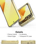 Foluu Case for Samsung Galaxy Z Flip 6, Galaxy Z Flip 6 Phone Case Clear, Slim Fit Hard PC Back Bumper Protective Shockproof Scratch Resistant Cas...