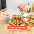 Full Circle Slice, Stainless Steel Precision Pizza Wheel with Safety Cover: Effortless Slicing, Innovative, Eco-Friendly. Dishwahser Safe....
