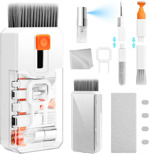 Keyboard Cleaner Laptop Cleaning Kit, 10 in 1 Keyboard Cleaning Electronics Cleaning Tool for MacBook iPad iPhone Cell Phone, Brush Kit for Tablet...