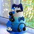 30 PCS Video Game Themes Cake Toppers Headset Ball Game Controller Cake Decoration for Game Theme Birthday Party Cake Decoration (Blue)...