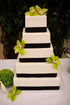 Silverlake 5-Tier Square Cake Dummy Set - American-Made Hard Foam Cake Dummies - 4" High x 4,6,8,10,12" Squares - Professional Baking Display Set ...