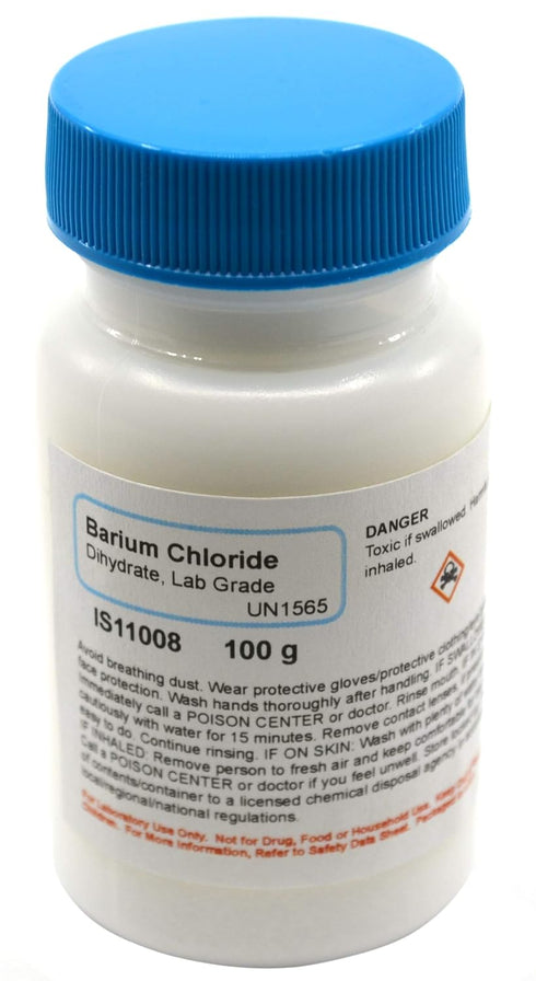 ALDON Innovating Science Laboratory-Grade Barium Chloride, Dihydrate, 100g - The Curated Chemical Collection...