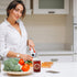 Electric can opener-open almost any can with one touch, medium, White...