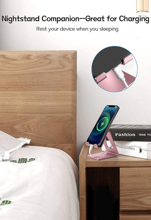 Desk Cell Phone Stand, Phone Holder, Desktop Phone Cradle Dock for iPhone 14 13 12 pro 11 X Xs max 8 7 6 6s Plus SE 5 5S Samsung All Smart Phones,...