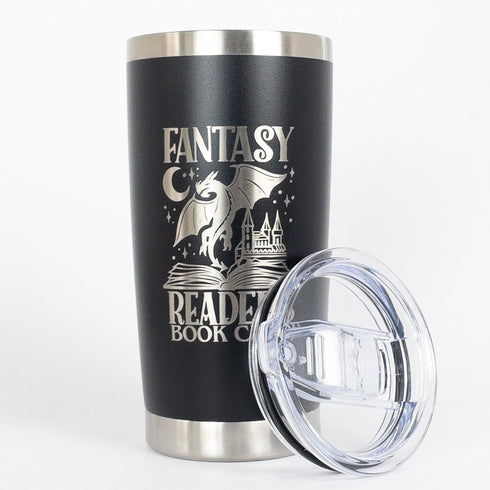 Fantasy Readers Book Club Coffee Mug, Dragon Mug, Bookworm Gifts for Men, Book Lover 20oz Tumbler...