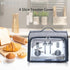 Toaster Cover with Base for 4 Slice Wide Slot, Toaster Oven Cover Compatible with Cuisinart, Small Bread Cover, 4 Slice Toaster Covers with Zipper...
