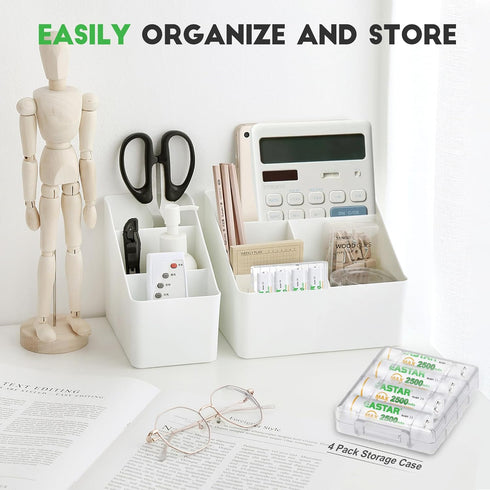 Rechargeable AA Batteries, Double A Battery 2500mAh High Capacity Precharged Ni-MH AA Rechargeable Batteries, All-Purpose Pre-Charged Battery for ...